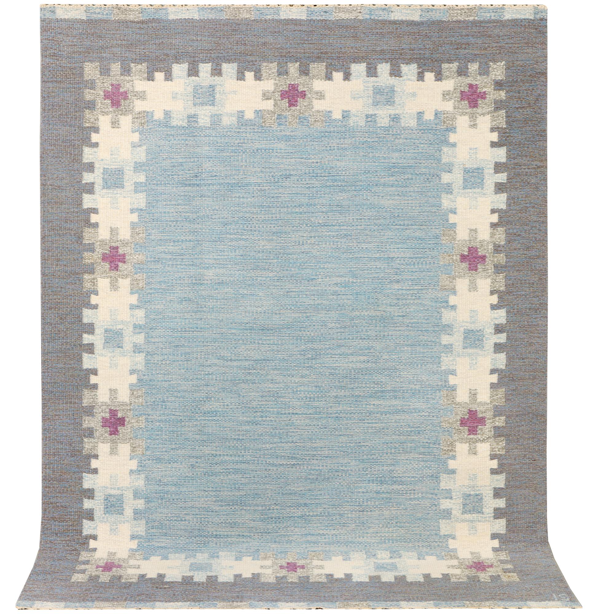 Ingegerd Silow, a flat weave carpet, signed IS, c. 230 x 164 cm.