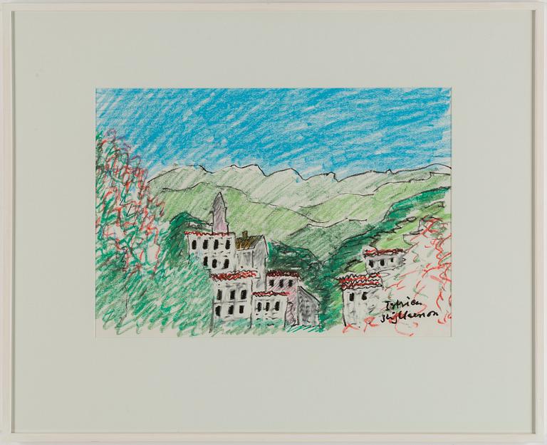 STIG CLAESSON, pastel, signerad.