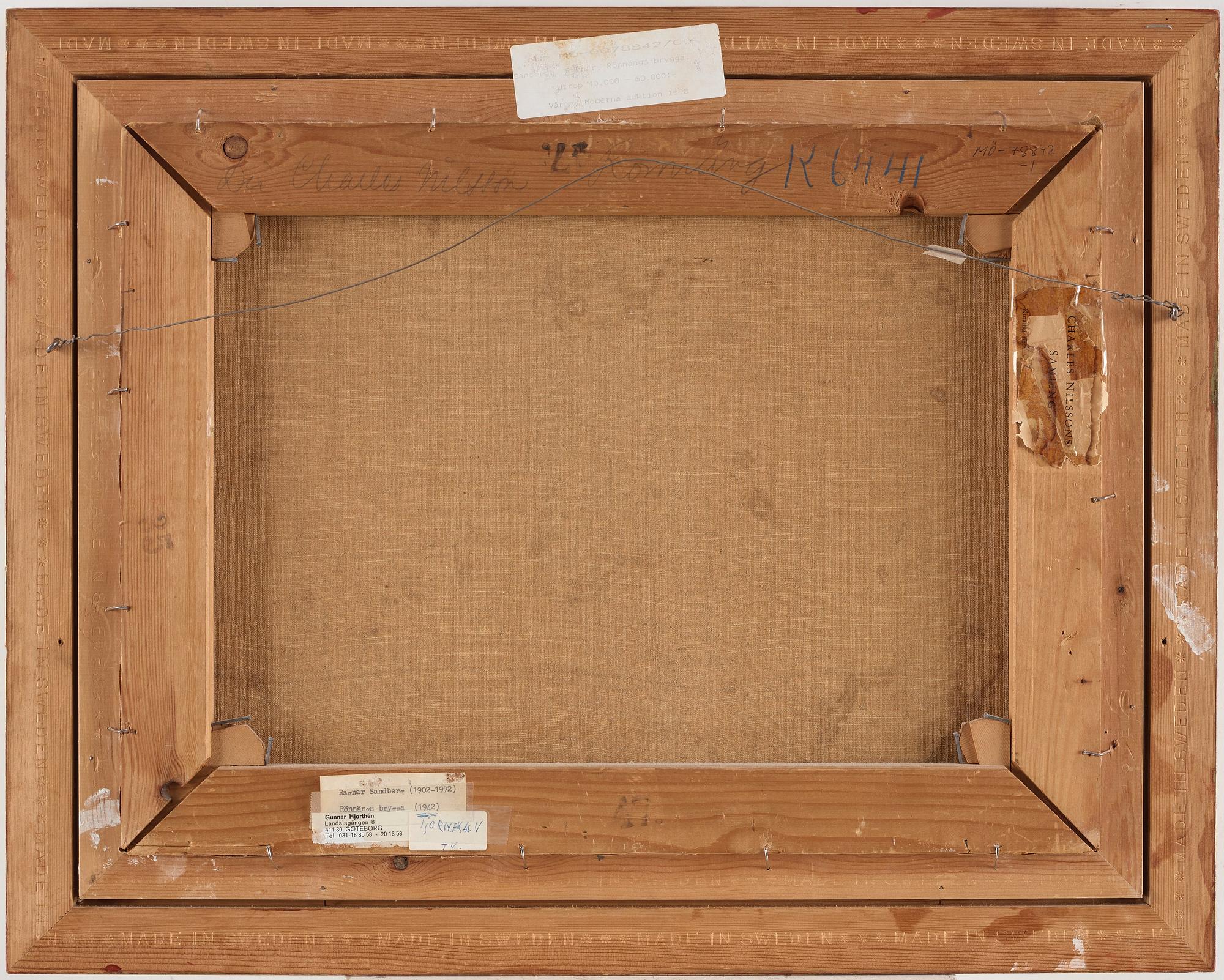 Ragnar Sandberg, "Rönnängs brygga".