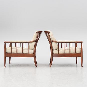 Kerstin Hörlin-Holmquist, fåtöljer, ett par, "Skrindan" för OPE-möbler 1900-talets senare del.