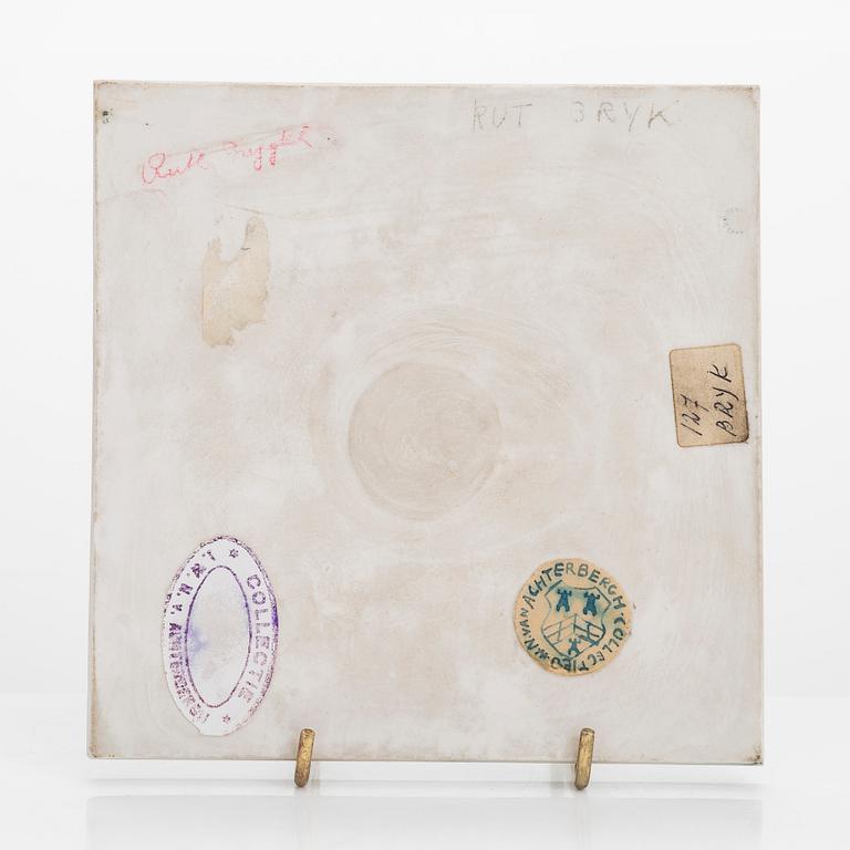 Rut Bryk, relief, stengods, stämpelmärkt J.W.N. van Achterbergh collection.