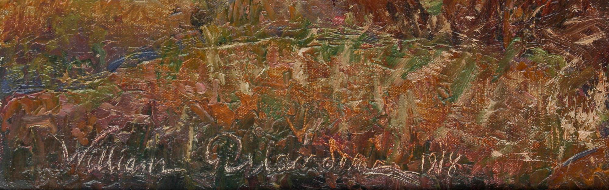 WILLIAM GISLANDER, olja på duk, sign o dat 1918.