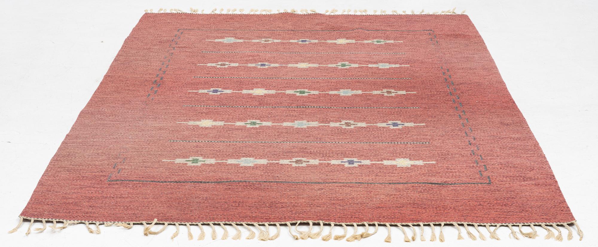 Matta, röllakan, osignerad. Ca 228 x 198 cm.