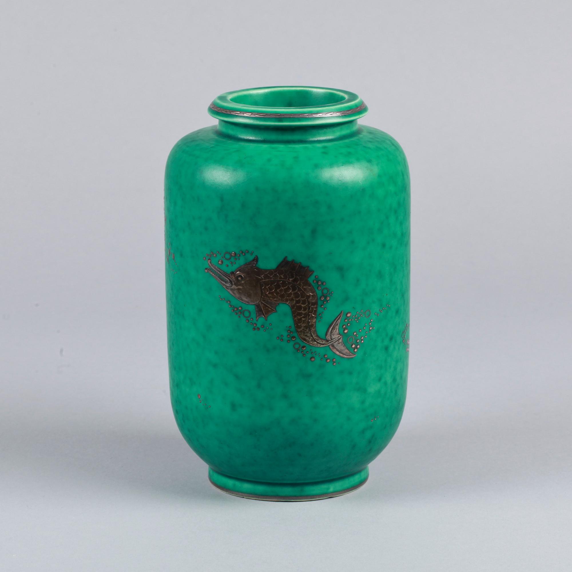 VAS, "Argenta", stengods, Wilhelm Kåge, Gustavsberg.