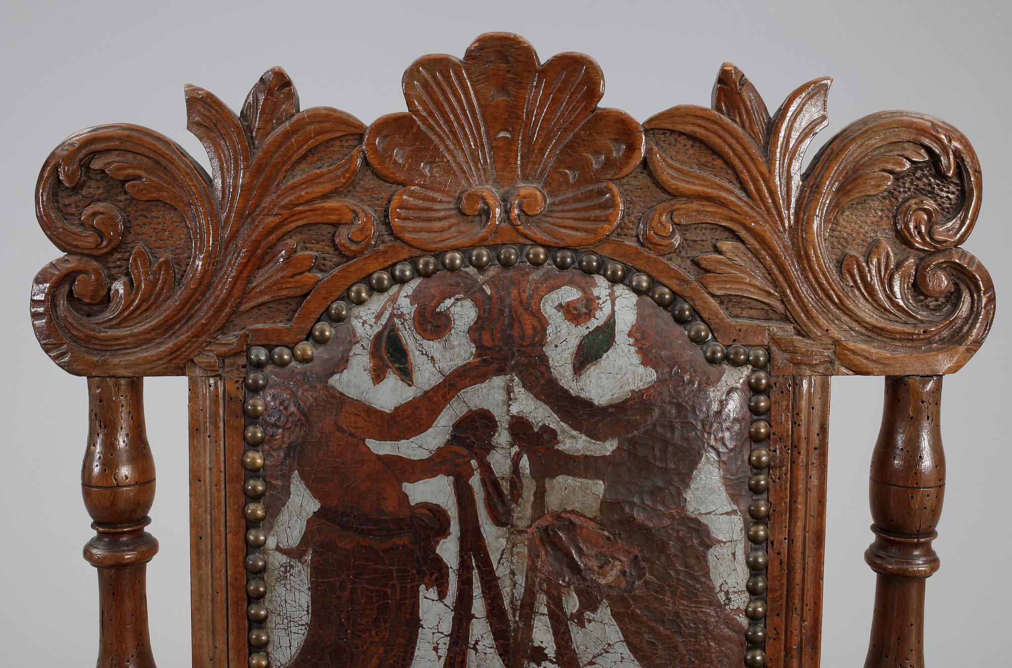 KARMSTOL, barock, 1700-tal.
