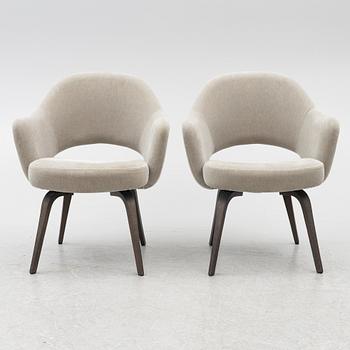 Eero Saarinen, chairs, a pair, "Executive Side Chair", Knoll, 21st century.