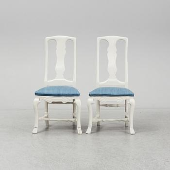 A pair of 18th century chairs.