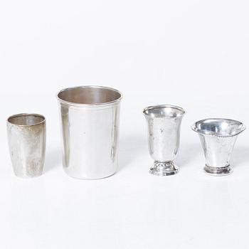 A lot of silver, 8 pieces, including with mark of KG Markströms, Uppsala 1897.