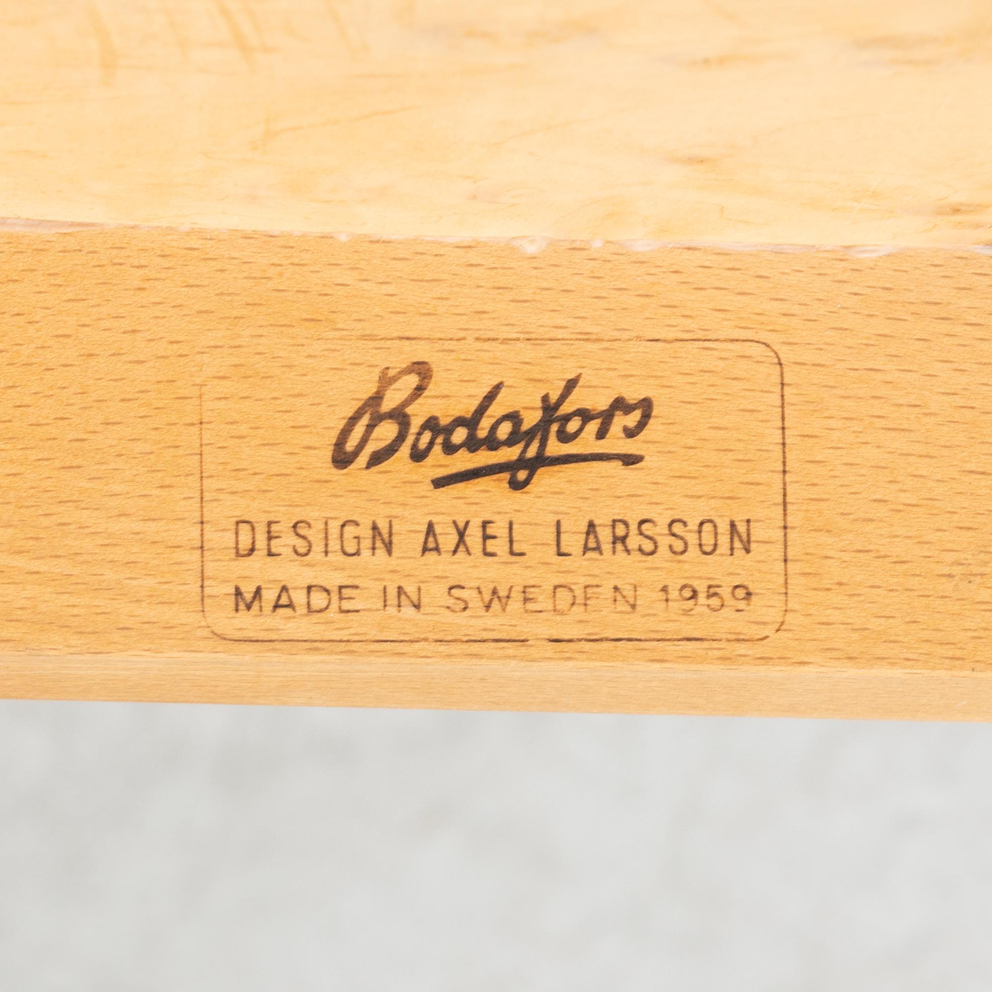 Axel Larsson, a set of five chairs, model "8-107", Svenska Möbelfabrikerna Bodafors, 1950-60s.