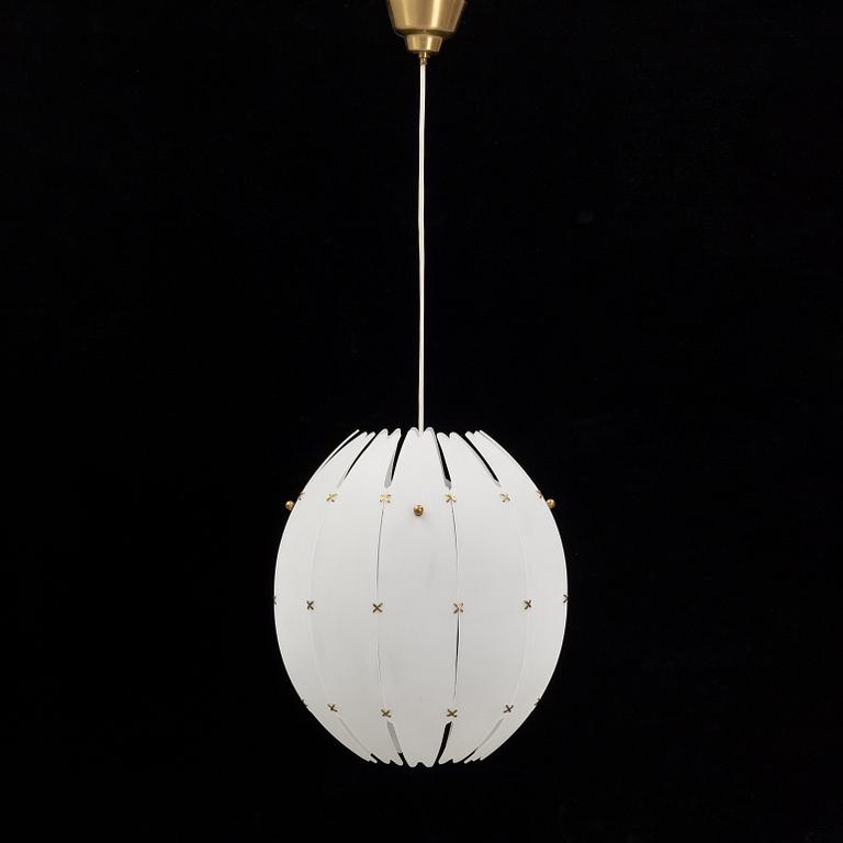 Hans Bergström, a Swedish Modern ceiling light, model no 57, Atelje Lyktan, 1940's/50's.