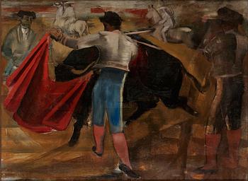 369. Eric Detthow, Bull Fight.