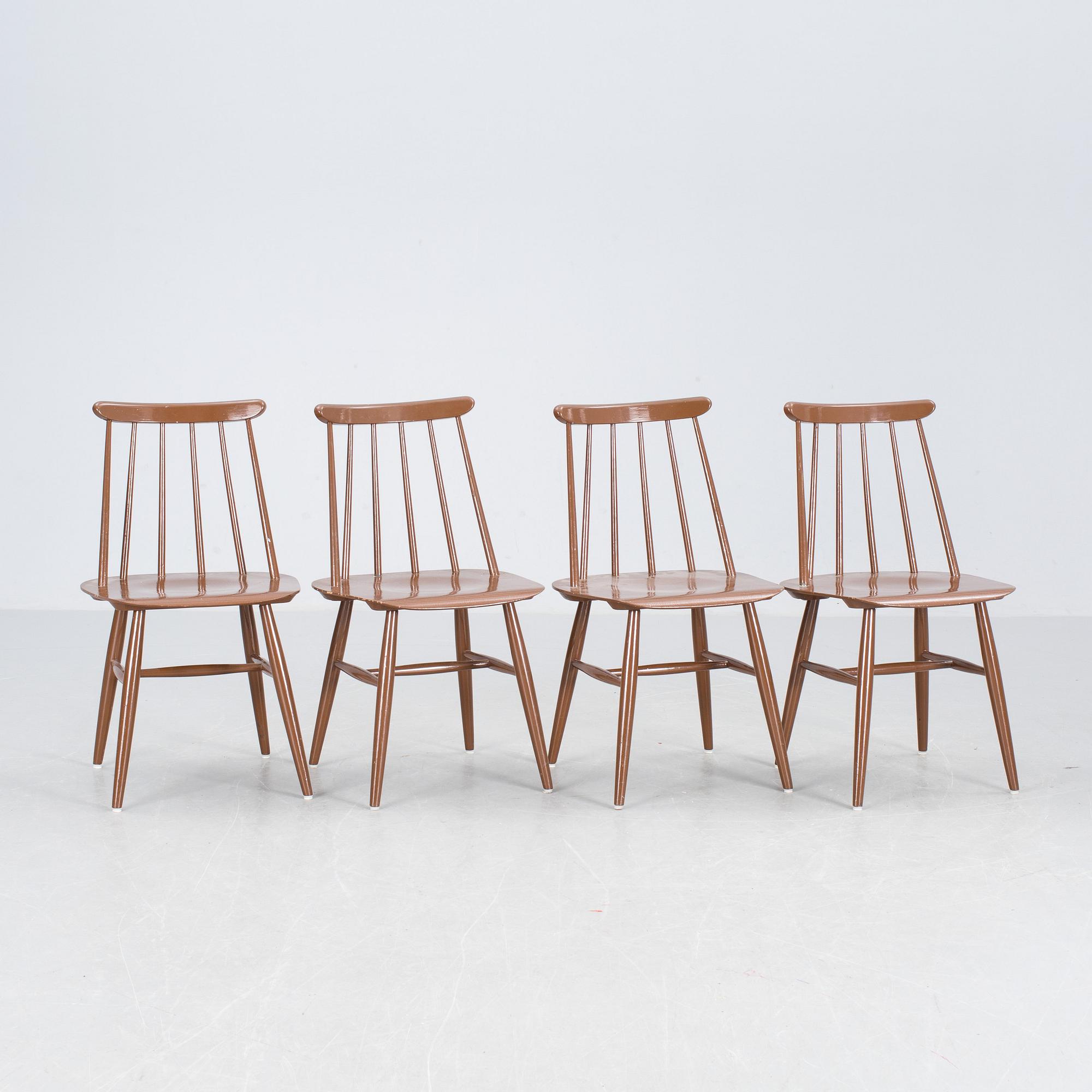 STOLAR, 4 st, "Fanett", Ilmari Tapiovaara, Edsbyverken, 1900-talets andra hälft.