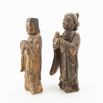 Figuriner 2 st Kina 1800-tal eller äldre.