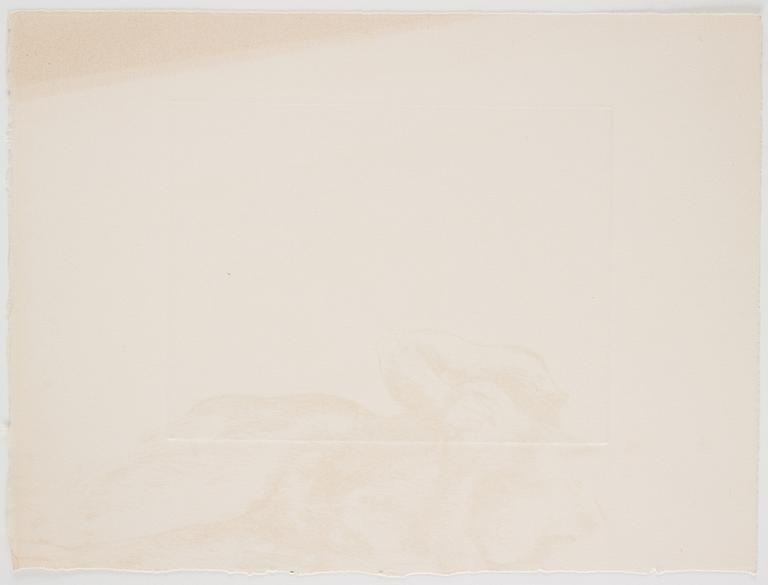 Gudmar Olovson, etching. Signed Gudmar and numbered 1 in pencil.