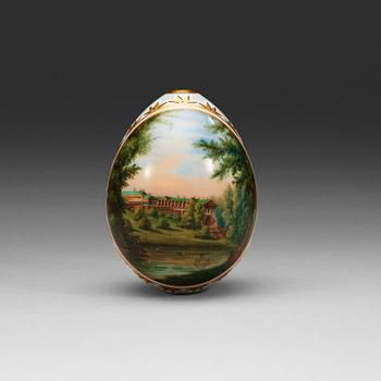 A A Russian egg,  19th Century.
