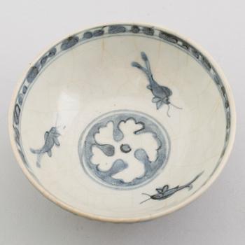 SKÅL, porslin, Kina, Ming 1600-tal.