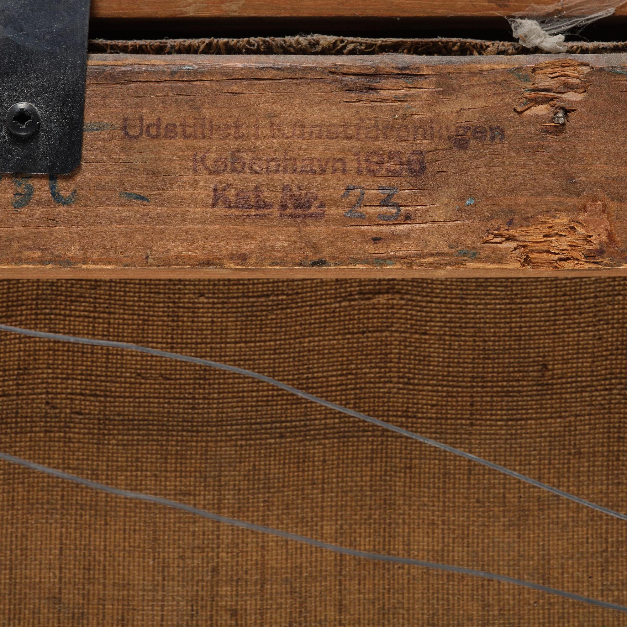 Carl Fredrik Hill, "Jordkällare med figur, Luc-sur-Mer".