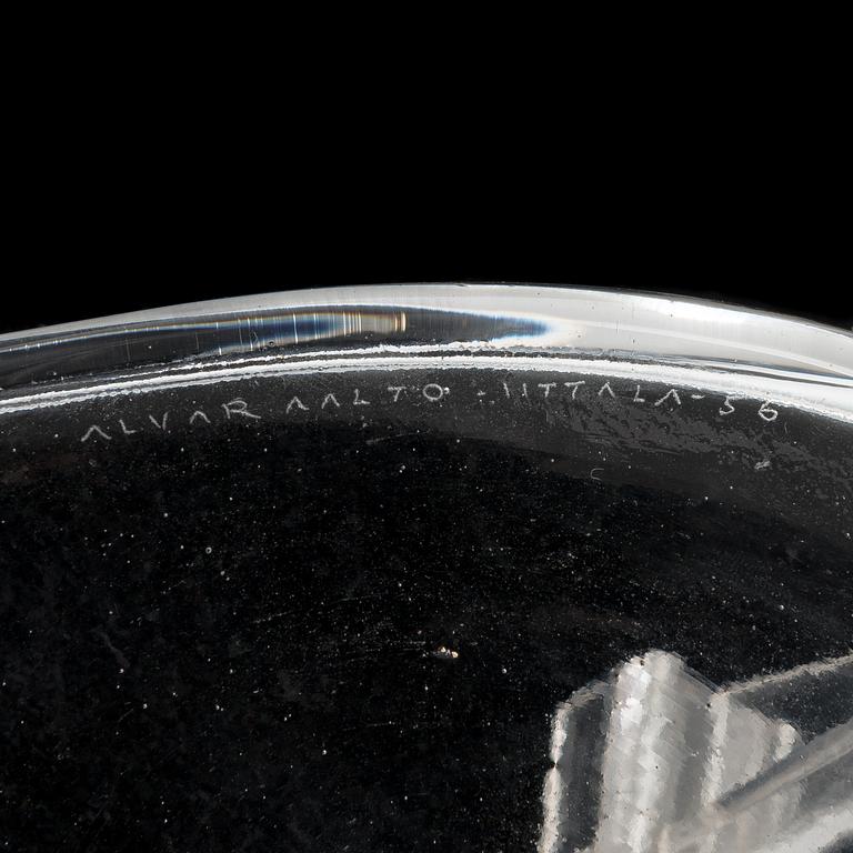 Alvar Aalto, a '3900-37' plate signed Alvar Aalto Iittala -56.