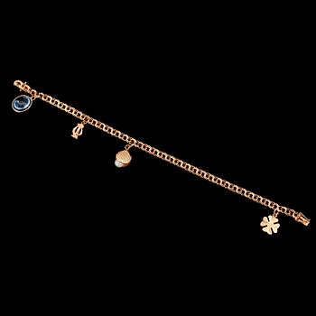 ARMBAND, 18 k guld, 1960, bismarcklänk. Vikt ca 9 gram.