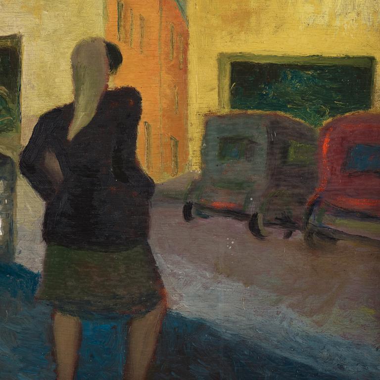 Gerard Sekoto, "Woman crossing the road".