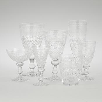 GLASSERVIS, 85 delar, "Elvira Madigan", Kosta.