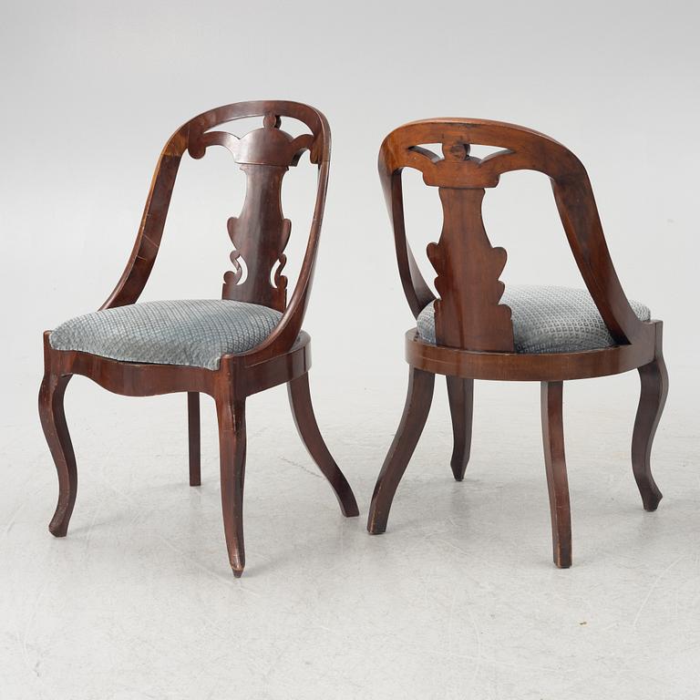 Stolar 5 st., sk Göteborgsmodell, 1800-talets mitt.