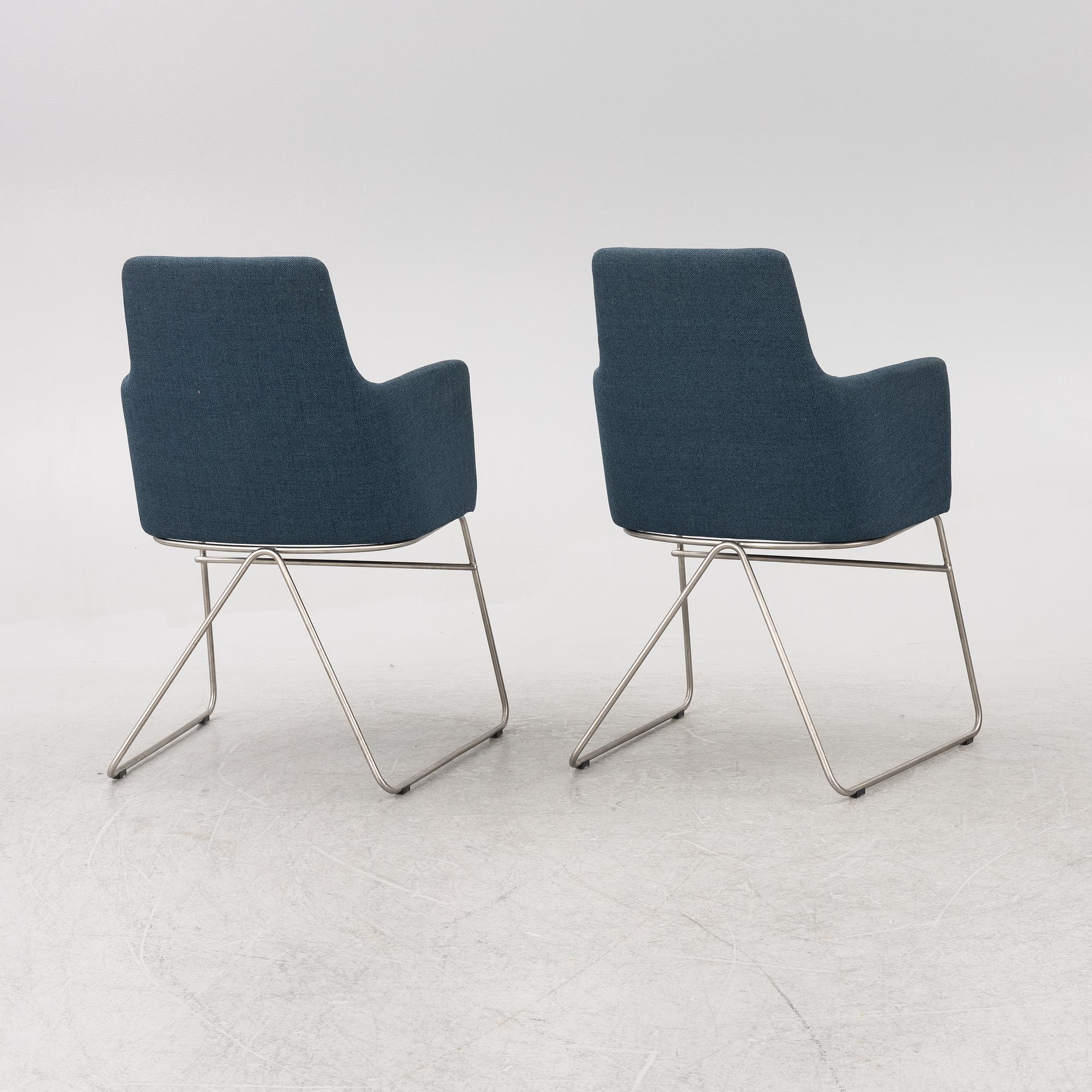 Niels Gammelgaard, six armchairs, "Fortuna", Woodmark.