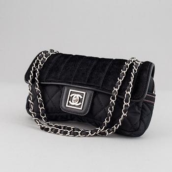 Chanel, a canvas and pony hair handbag, 2005-06.