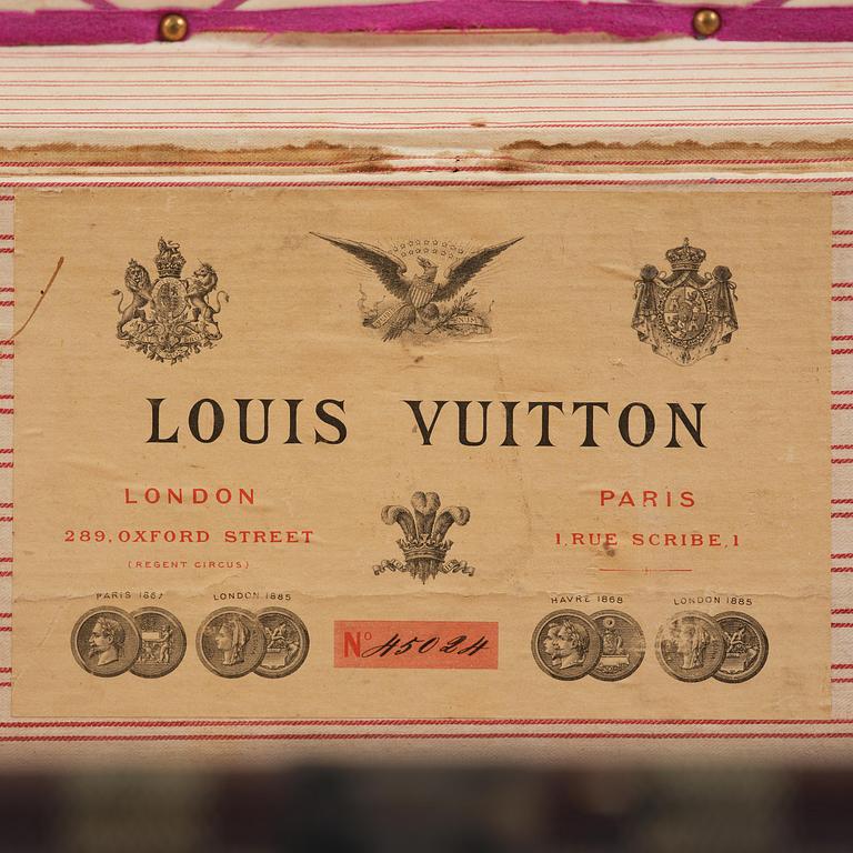 Louis Vuitton suitcase, late 19th century.