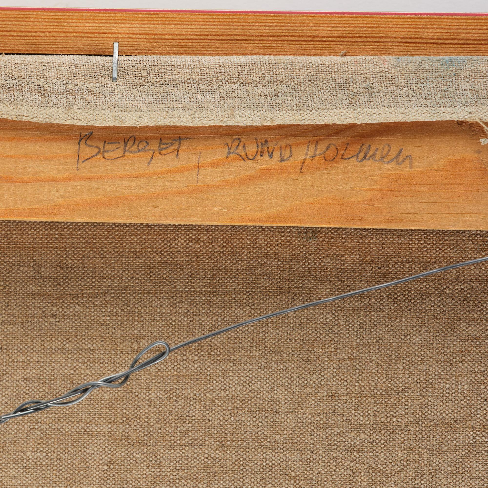 Lena Cronqvist, "Berget, Rundholmen".