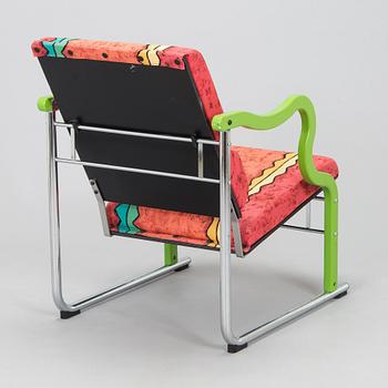Yrjö Kukkapuro, A 1980s  'Experiment' open armchair for Avarte, Finland.