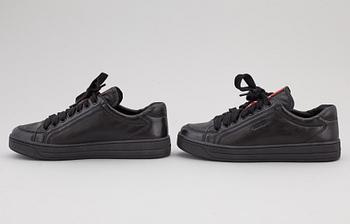 PRADA, sneakers, två par, storlek 35,5.
