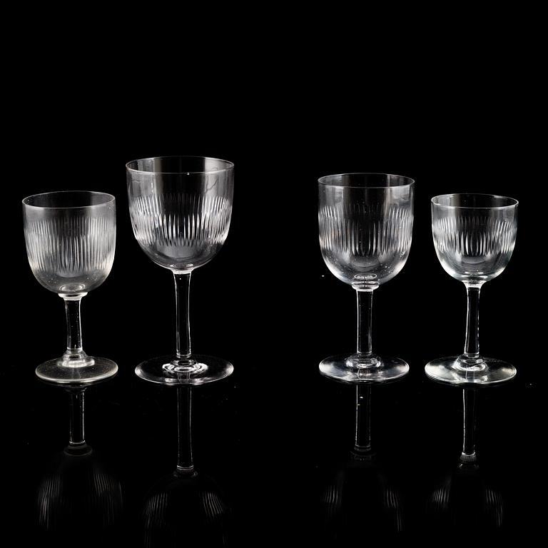A 159 pcs 'Juno' glass service from Kosta.