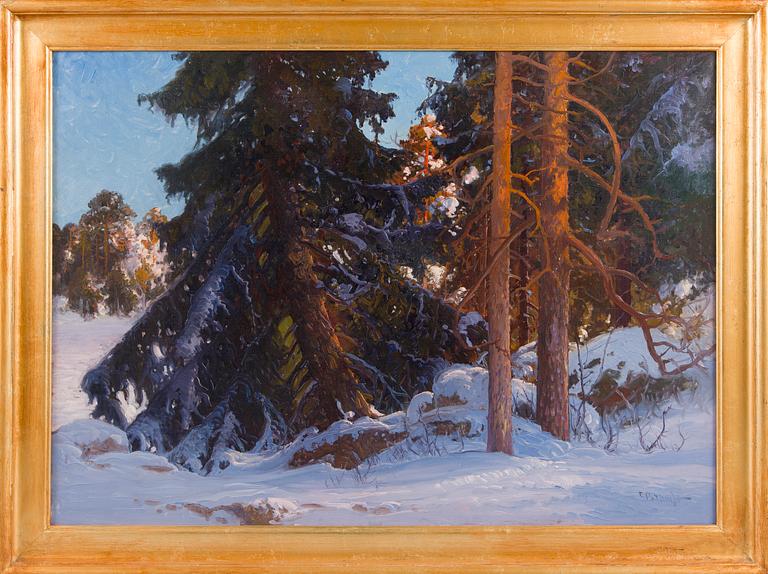 Carl Brandt, Talvinen metsämaisema.