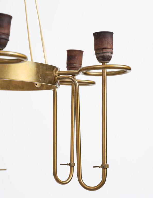 Hans-Agne Jakobsson, a rare ceiling lamp, Hans-Agne Jakobsson AB, Markaryd, 1950s.