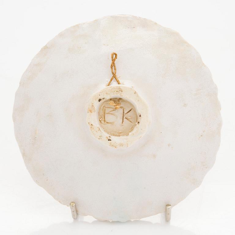 Birger Kaipiainen, väggrelief, stengods, signerad BK.