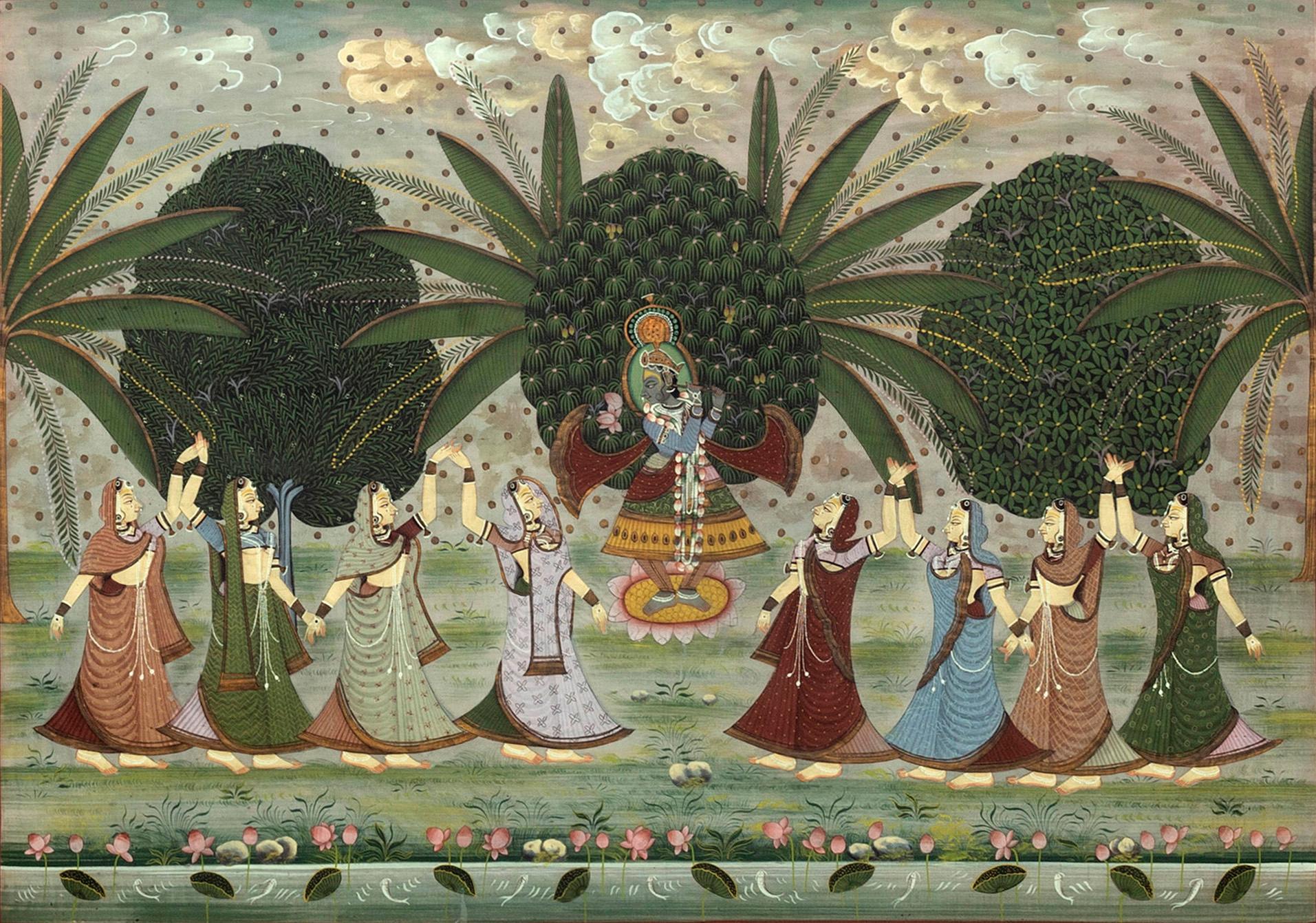 OKÄND KONSTNÄR 1900-TAL , Indian gouache.