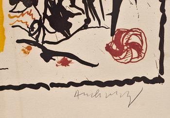 PIERRE ALECHINSKY, färglitografi, signerad och numrerad 68/80.