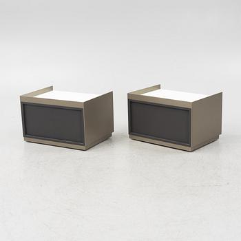 Giuseppe Bavuso, a pair of bedside tables, Rimadesio, Italy.