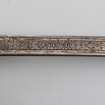 SABEL, m/1851, spansk, för infanteriet, daterad 1870.