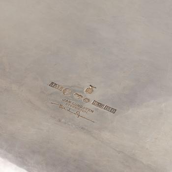Jan Lundgren, karott med lock, silver, Stockholm, 1979.