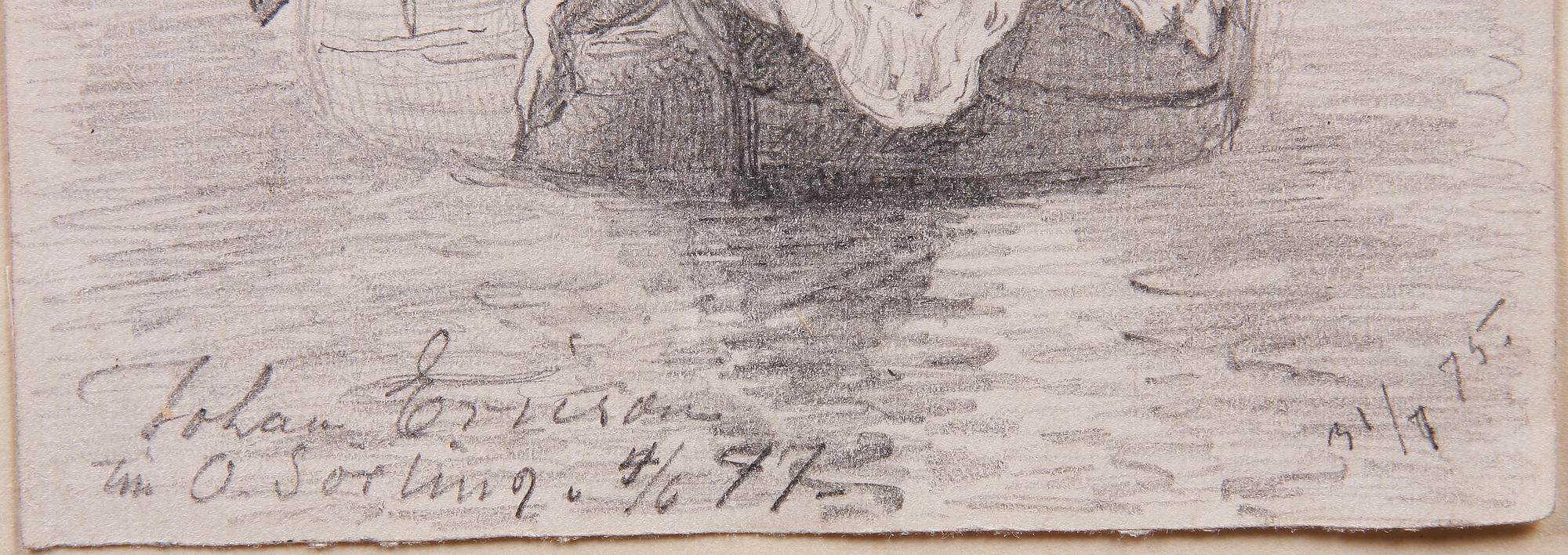 JOHAN ERICSON, blyerts, sign o dat.