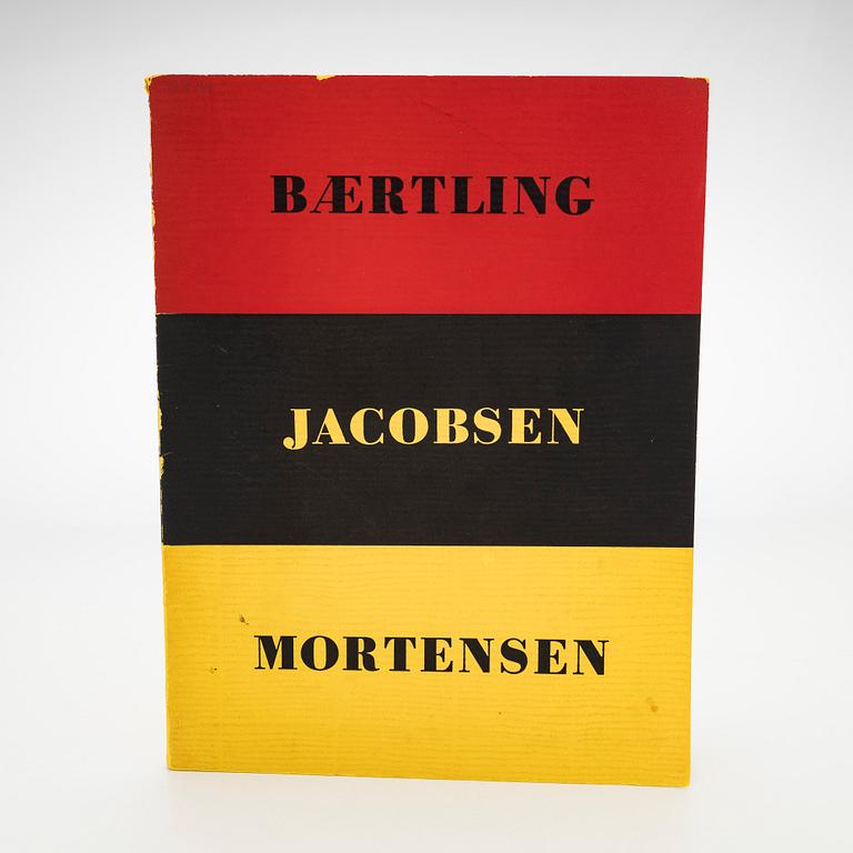Utställningskatalog, "Konkret Realism, Baertling, Jacobsen, Mortensen", Liljevalchs Konsthall, Stockholm, 1956.