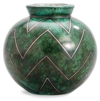 792. A Wilhelm Kåge 'Argenta' stoneware vase, Gustavsberg 1937.