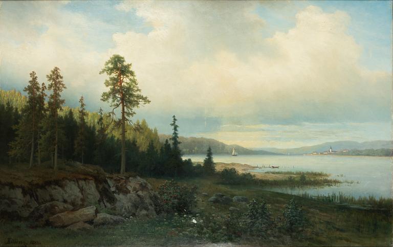 Theodor Billing, Lake Landscape.