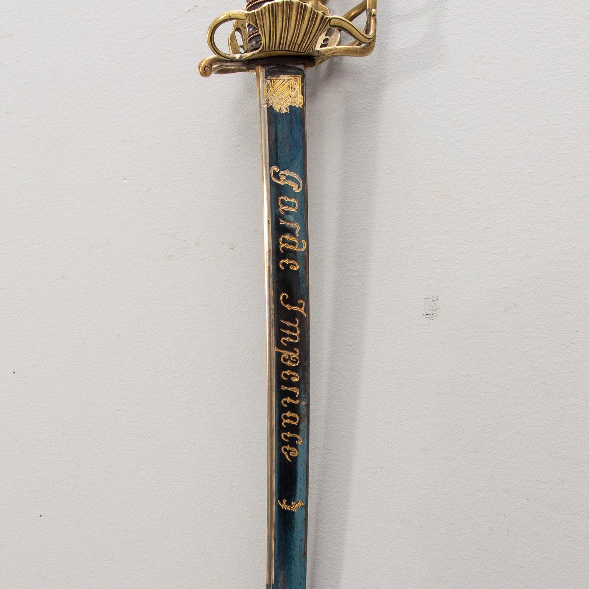 Sword cavalry officer France, Imperial Guard, circa 1810.