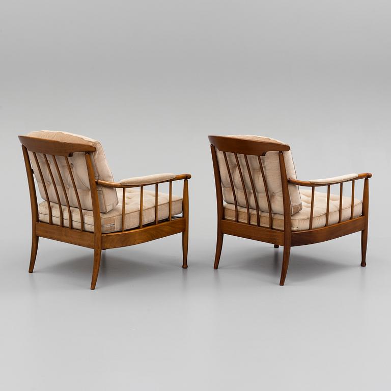 KERSTIN HÖRLIN-HOLMQUIST, fåtöljer, ett par, "Skrindan", OPE, 1900-talets andra hälft.