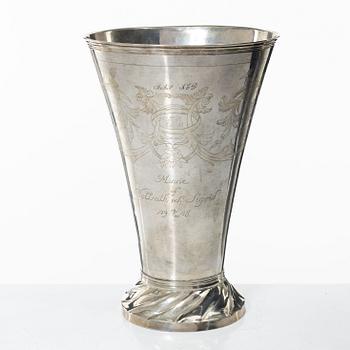 Bägare, silver, Lars Löfgren Hudiksvall (1797-1853).