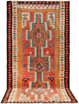 A Persian Nomad Kilim, c 262 x 143 cm.