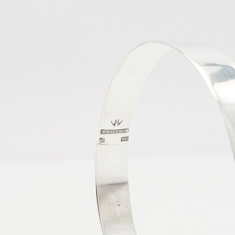 Wiwen Nilsson, silver bracelet, Lund 1934.